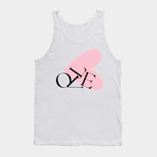 Broken love scattered letters Tank Top